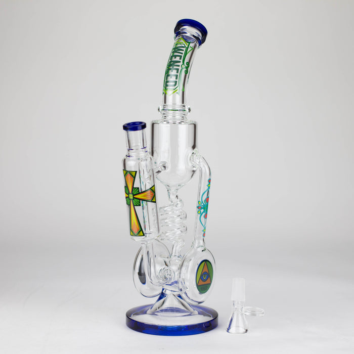 WENEED | 14" Spiral Recycler Glass bong