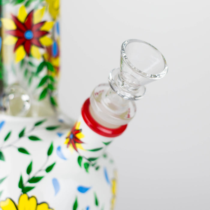 9" Sugar Skull-Themed glass bong [SK Series]