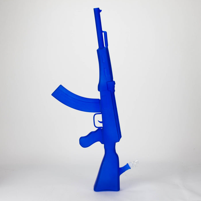 27" Painted AK-47 Design Glass Bong with Display Stand [GU005]