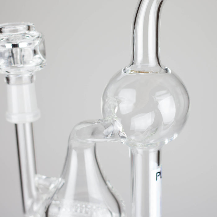 Pure Glass | 8" Infinity Recycler 2 - Flower and Dab