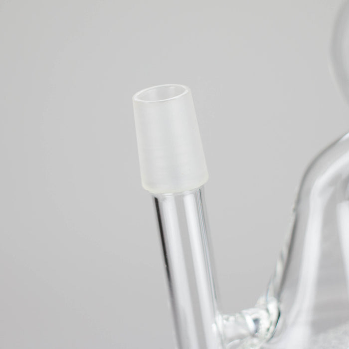 Pure Glass | 8" Infinity Recycler 2 - Flower and Dab