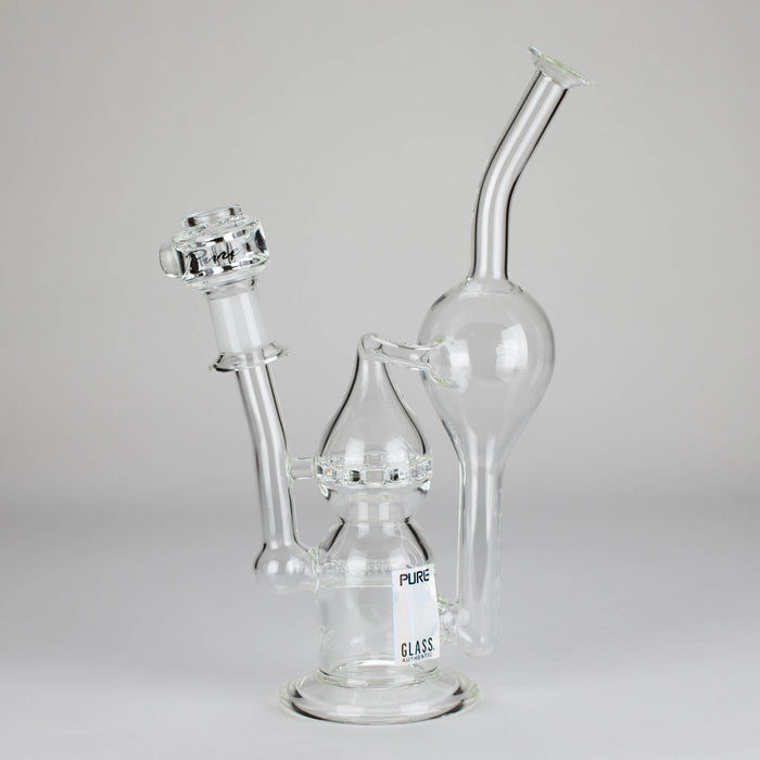 Pure Glass | 12" Infinity Recycler - Flower and Dab