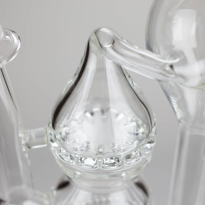Pure Glass | 12" Infinity Recycler - Flower and Dab