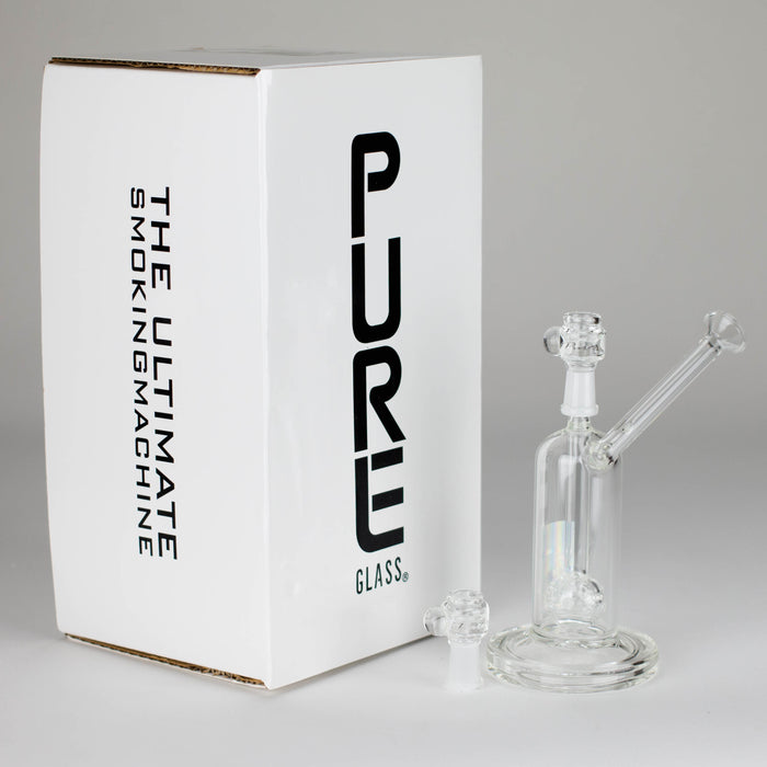 Pure Glass | 6.5" Solaris 10mm Bubbler Clear