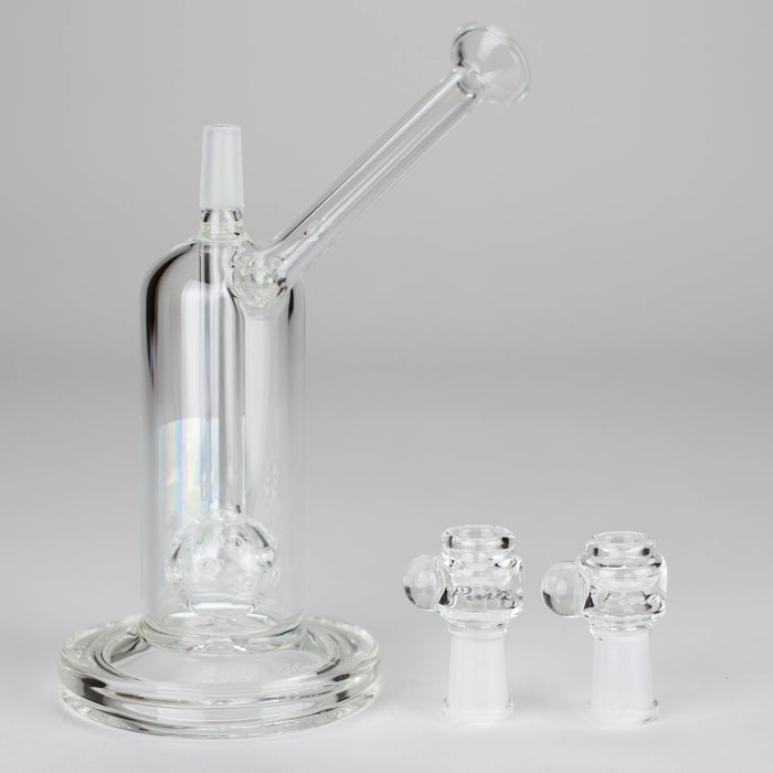 Pure Glass | 6.5" Solaris 10mm Bubbler Clear
