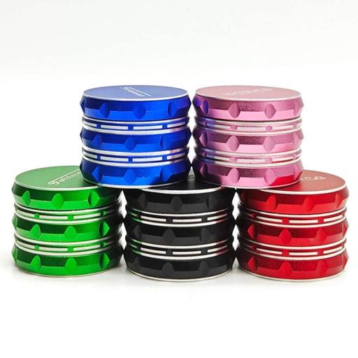 Fortune |  63.5mm x49mm Aluminum  4 Parts Grinder-Assorted Color_0