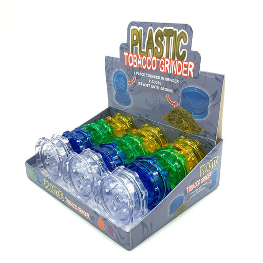 54mm Plastic Grinder Assorted Color Box of 12 [GRI419]_1