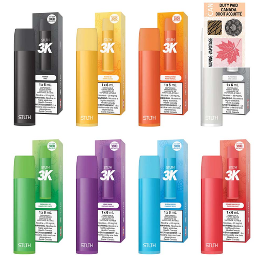 STLTH 3K Pack of 6 Disposable Vape_0