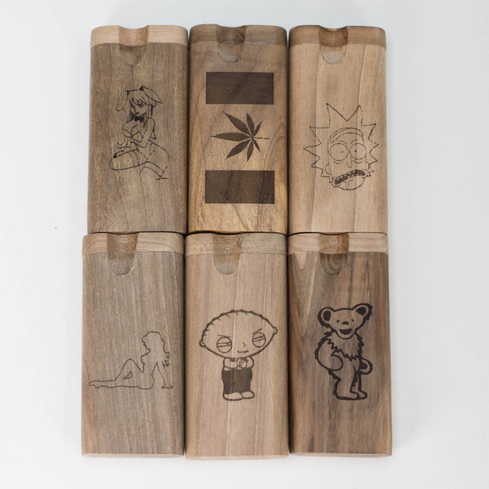 Engraved Wooden Dugout with One-Hitter Bat