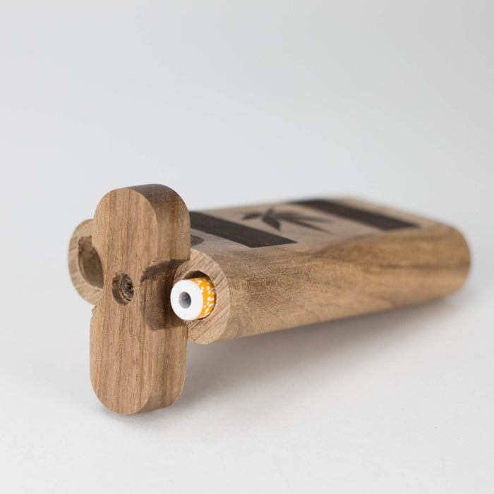 Engraved Wooden Dugout with One-Hitter Bat