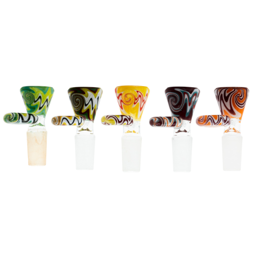Medusa Glass Wigwag Bowl - Assorted Colours_0