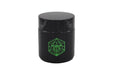 Small Glass Storage Jar and Lid - Real Printed Artwork - UV Protection - Helps Keep Goods Fresh with Light Protection- Tinted Black - 100 ml - Ancient Symbol Design - Accessories By Leaf-Way Brand- - One Wholesale