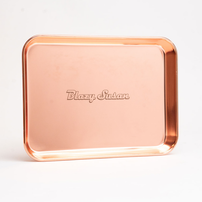 Blazy Susan | Pink stainless steel tolling tray