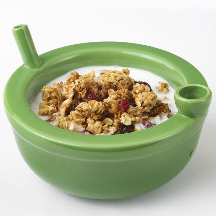 NOVELTY ROAST & TOAST CEREAL BOWL - GREEN COLOR