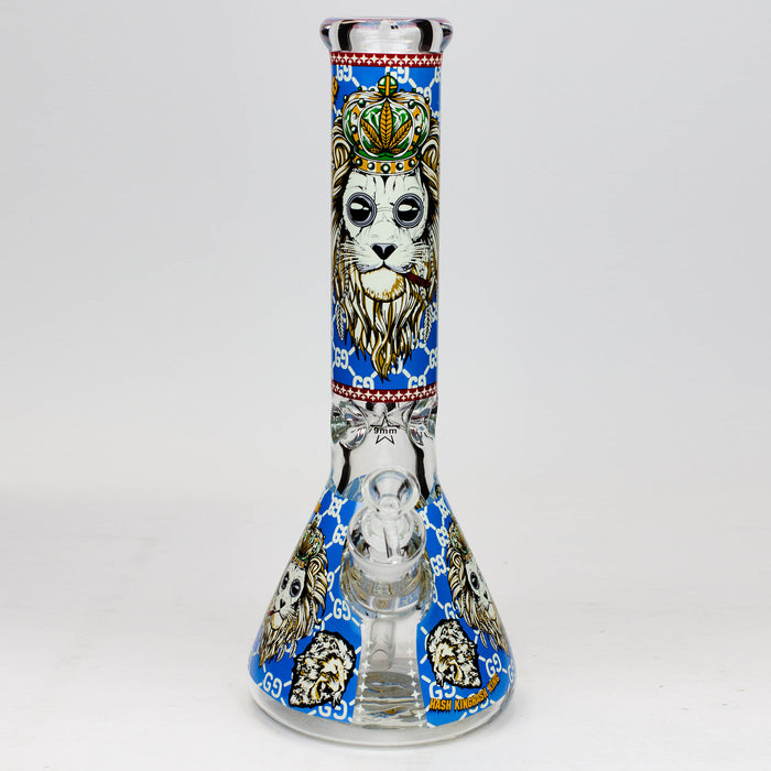 14" Hash King Glow in the dark 9 mm glass bong