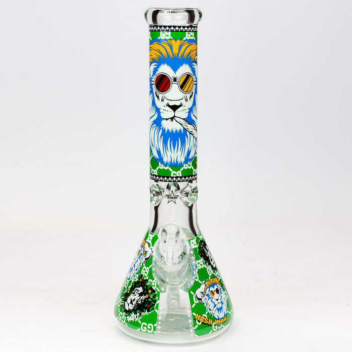 14" Hash King Glow in the dark 9 mm glass bong