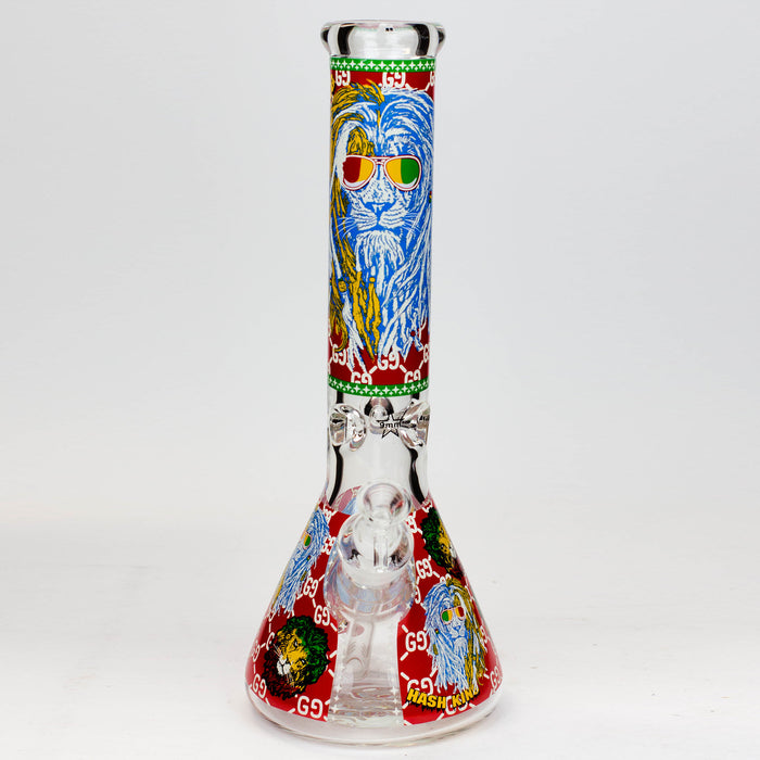 14" Hash King Glow in the dark 9 mm glass bong