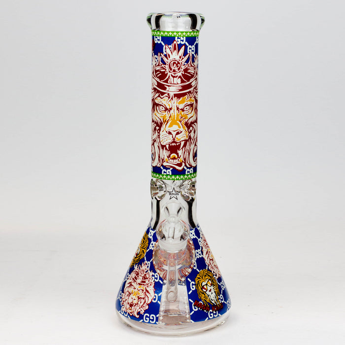 14" Hash King Glow in the dark 9 mm glass bong