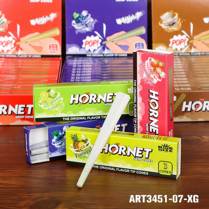 Hornet | King size (110mm) Flavor flavor Burst beads tip cones Box of 12