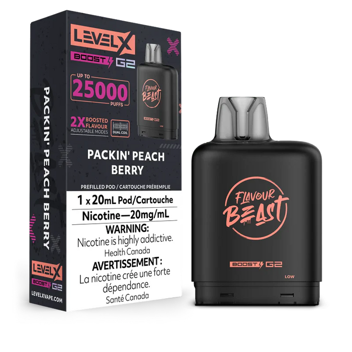 [ON] FLAVOUR BEAST | Level X Boost G2 25000 Pod Box of 6