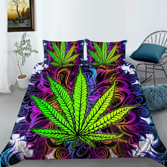 Mr Johnny Green | Digital Printed 3Pcs Queen Size Duvet Cover