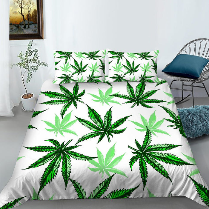 Mr Johnny Green | Digital Printed 3Pcs Queen Size Duvet Cover