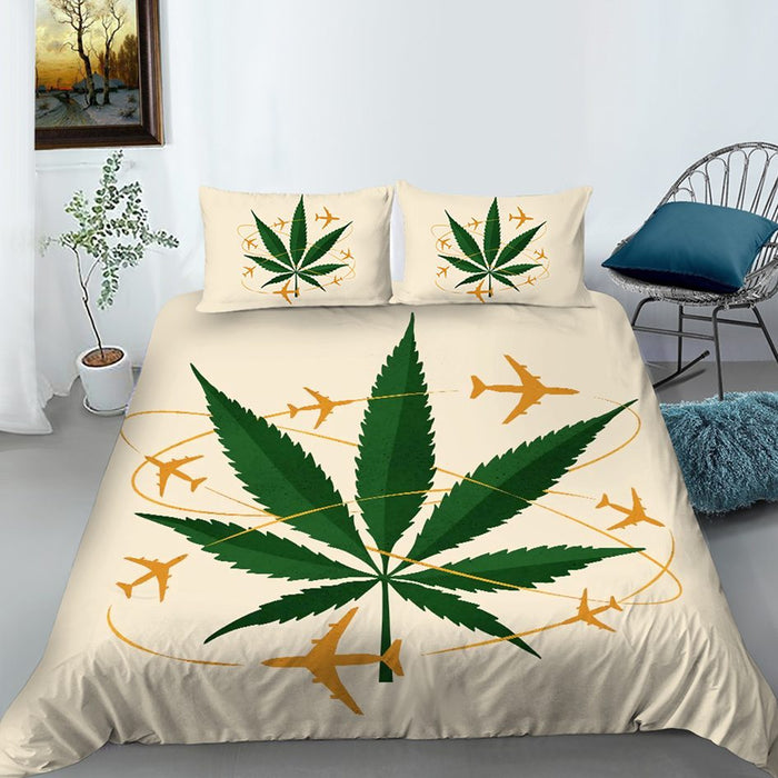 Mr Johnny Green | Digital Printed 3Pcs Queen Size Duvet Cover