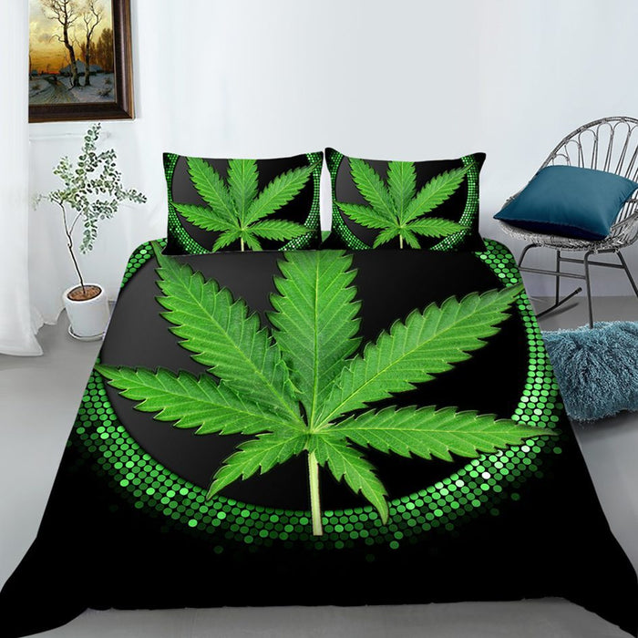 Mr Johnny Green | Digital Printed 3Pcs Queen Size Duvet Cover