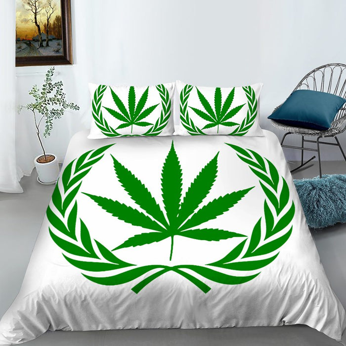 Mr Johnny Green | Digital Printed 3Pcs Queen Size Duvet Cover