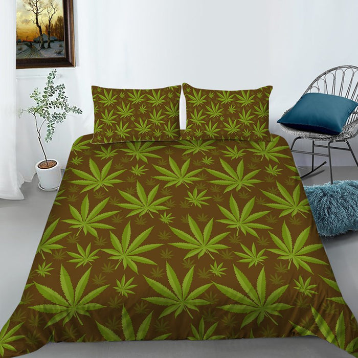 Mr Johnny Green | Digital Printed 3Pcs Queen Size Duvet Cover