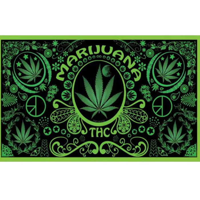 Digital Printed Marijuana Flag