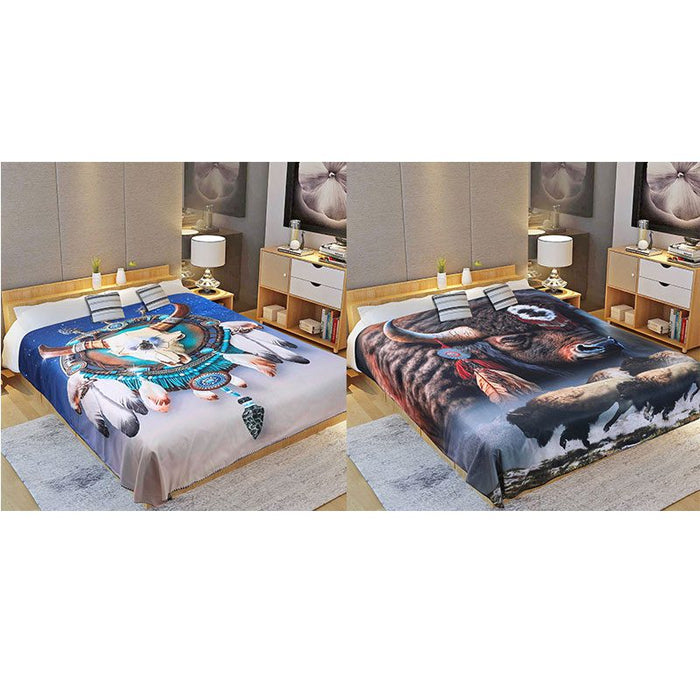 Digital Printed Single layer 2ply Licensed Fleece Blanket [Combo-C]