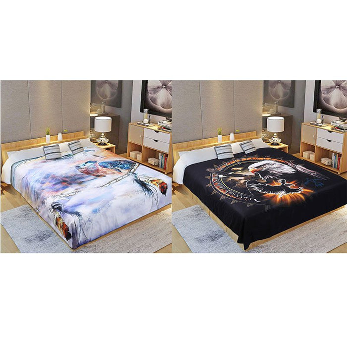 Digital Printed Single layer 2ply Licensed Fleece Blanket [Combo-C]