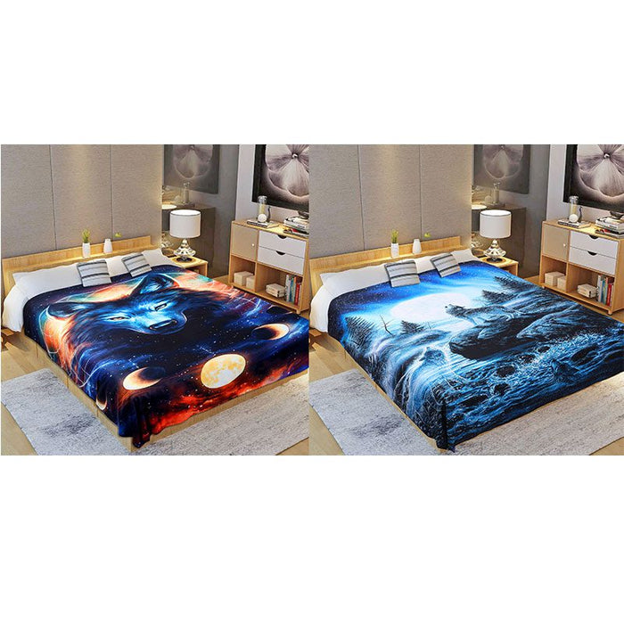 Digital Printed Single layer 2ply Licensed Fleece Blanket [Combo-C]