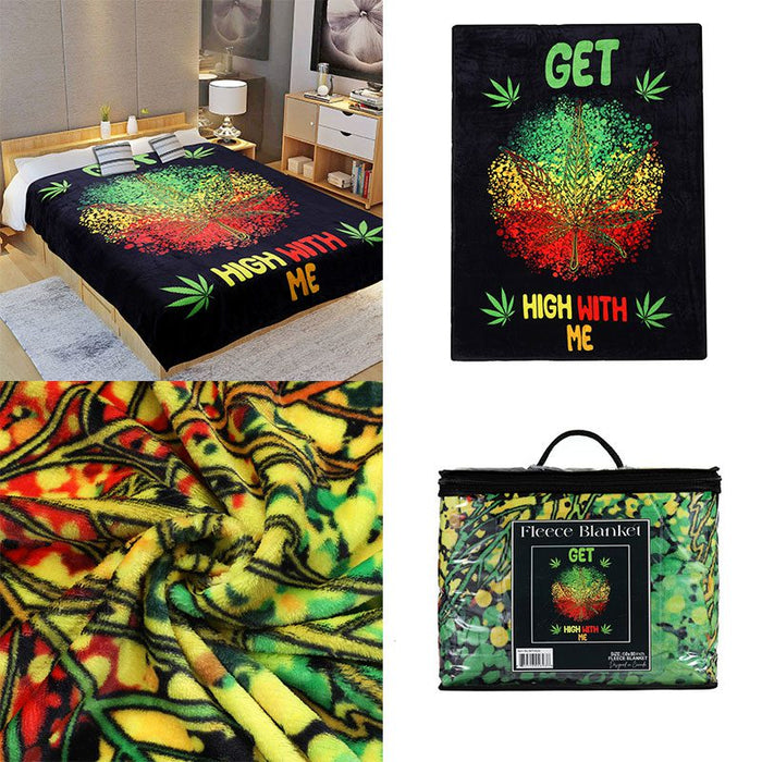 Digital Printed Single layer 1 ply Licensed Fleece Blanket [Combo-A]