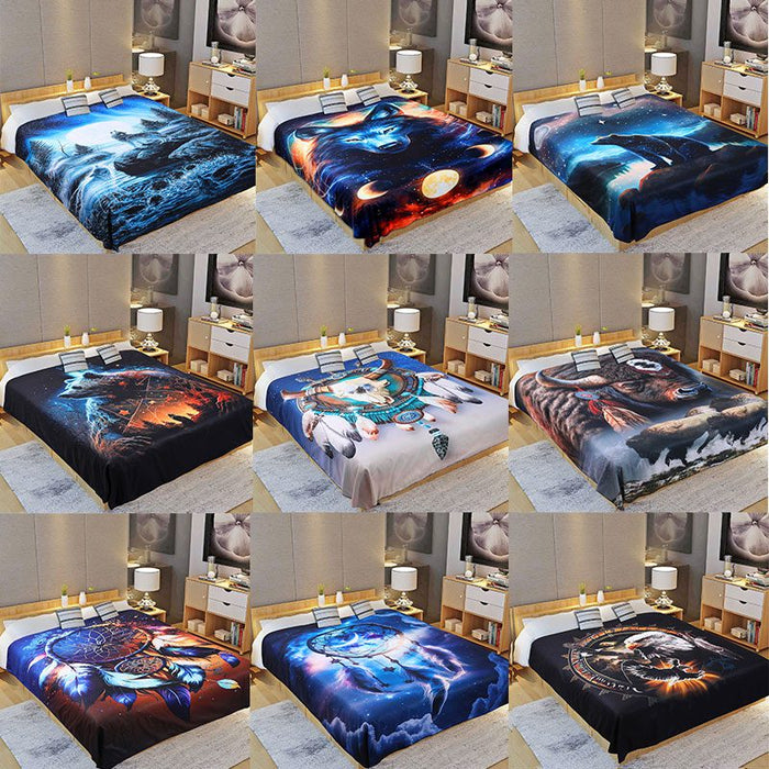 Digital Printed Single layer 2ply Licensed Fleece Blanket [Combo-C]