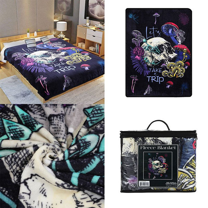 Digital Printed Single layer 1 ply Licensed Fleece Blanket [Combo-A]