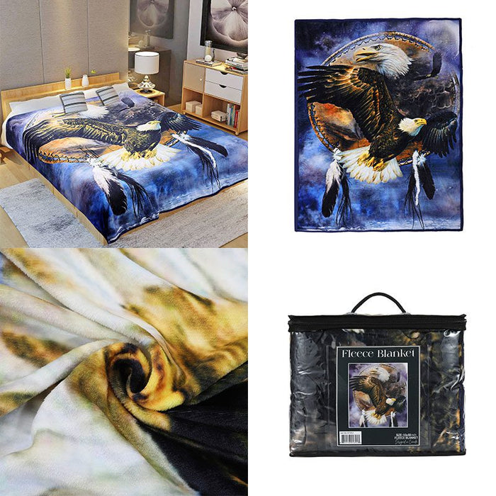 Digital Printed Single layer 1 ply Licensed Fleece Blanket [Combo-B]