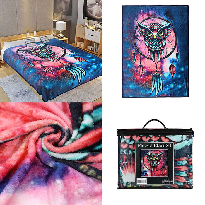 Digital Printed Single layer 1 ply Licensed Fleece Blanket [Combo-B]