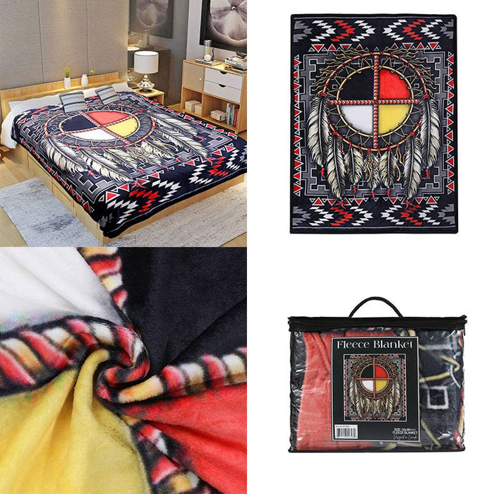 Digital Printed Single layer 1 ply Licensed Fleece Blanket [Combo-B]