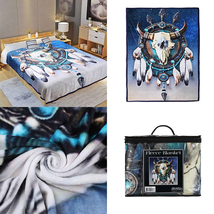 Digital Printed Single layer 1 ply Licensed Fleece Blanket [Combo-B]