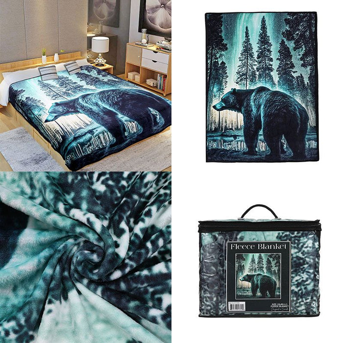 Digital Printed Single layer 1 ply Licensed Fleece Blanket [Combo-B]