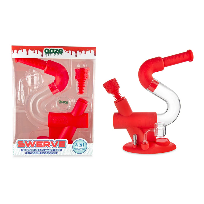 Ooze | Swerve Silicone Water Pipe, Dab Rig & Dab Straw