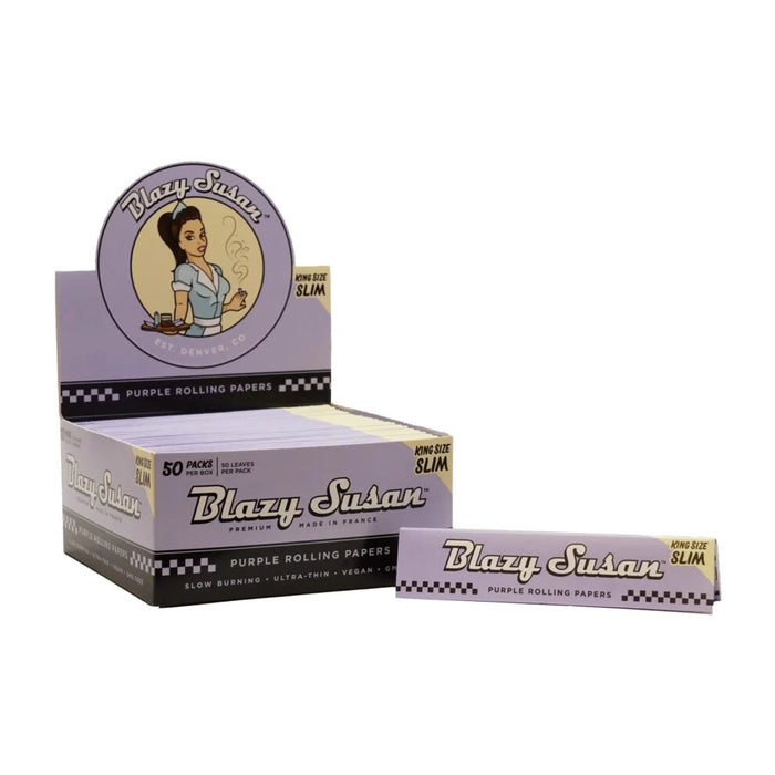 Blazy Susan | King Size Rolling Purple paper box of 50