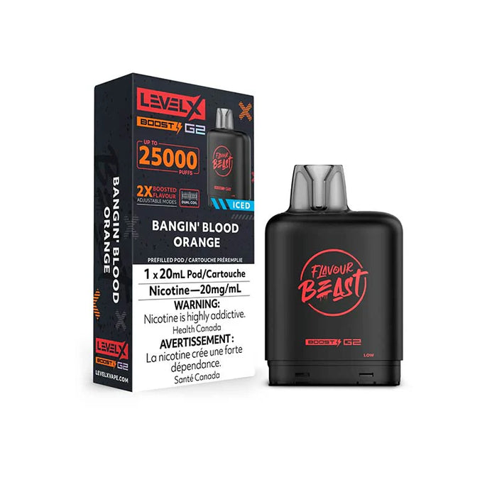 [ON] FLAVOUR BEAST | Level X Boost G2 25000 Pod Box of 6