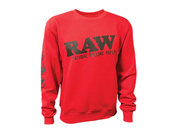 Raw | Crew Neck Red Sweatshirt