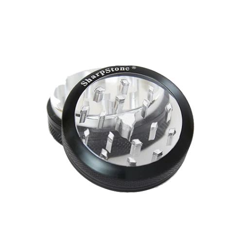 SharpStone® | CLEAR TOP 2 PIECE HERB GRINDER - 2.2" [ GRI906 ]