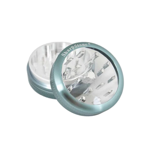 SharpStone® | CLEAR TOP 2 PIECE HERB GRINDER - 2.2" [ GRI906 ]