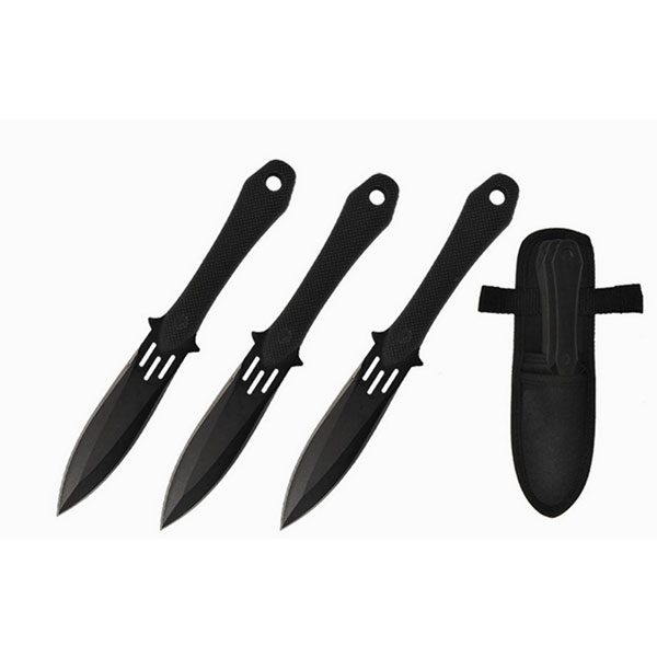 7.5″overall throwing knife, 2.5mm thickness, 3 pcs. set [T002393-3]