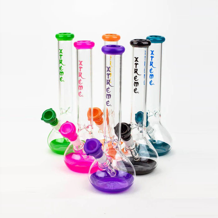 Xtreme | 12" Round base Glass Assorted Bong Box of 12 [XTR5008]